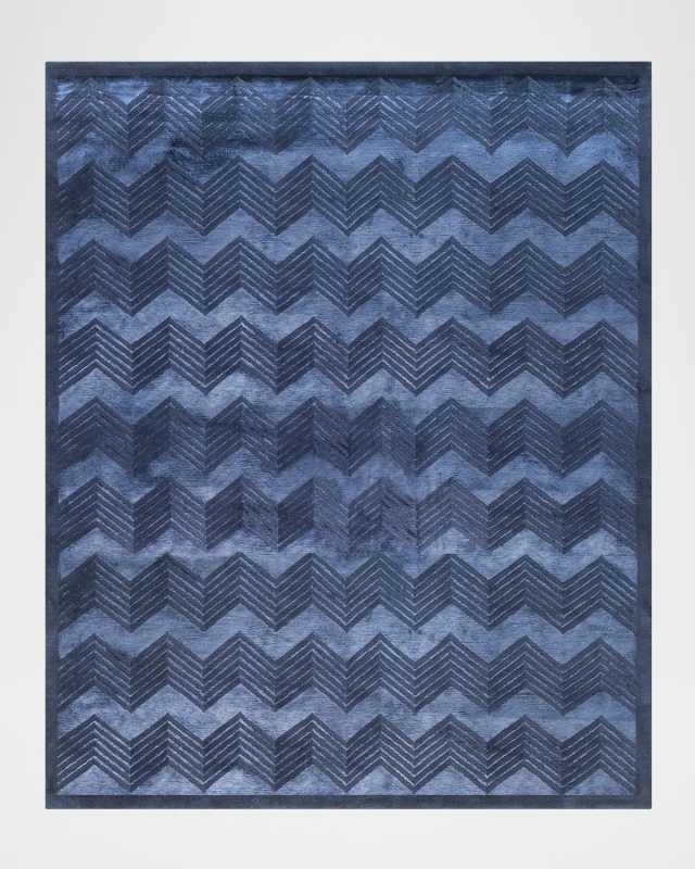 Monroe Chevron Hand Knotted Rug